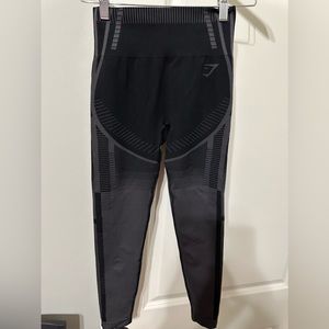 GymShark black/gray athletic leggings